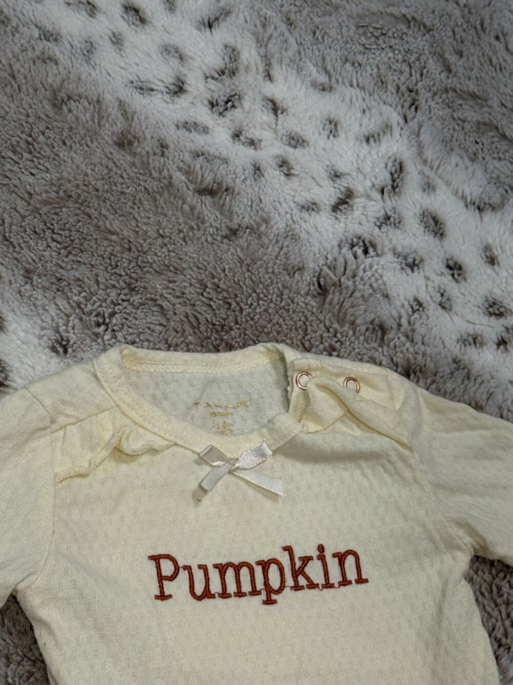 Tahari matching set baby girls 3-6 months polka dot fall Thanksgiving pumpkin - Picture 3 of 11
